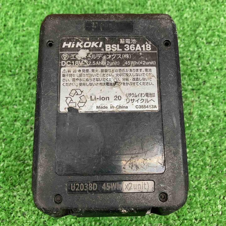 【中古品】 ハイコーキ/HIKOKI ※旧:日立工機 リチウムイオンバッテリー 36V/2.5Ah BSL36A18B 【鴻巣店】