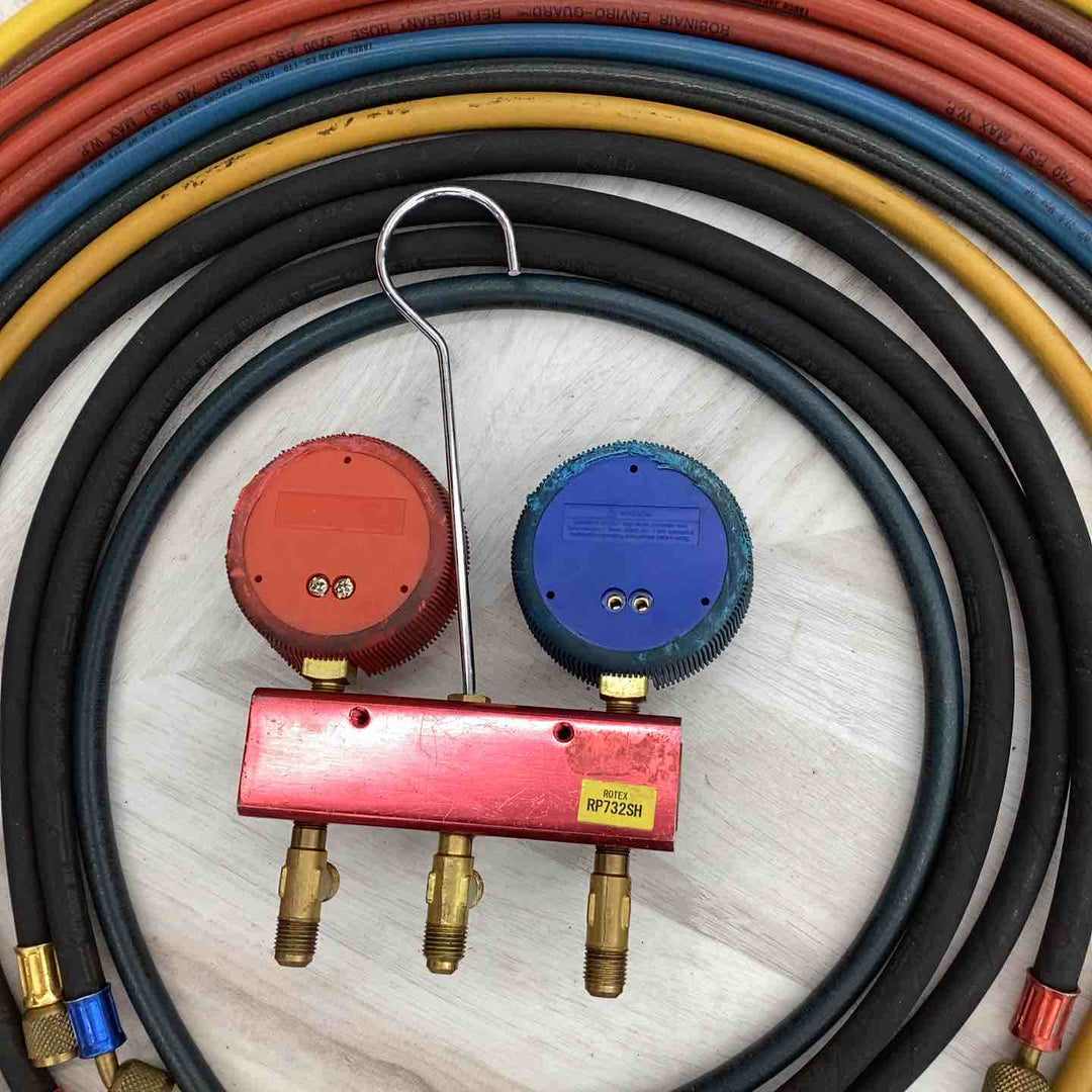 ROTEX ゲージ マニホールド キット MK plus R410A ケース無し　【越谷店】