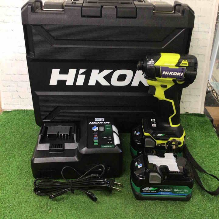 ★ハイコーキ(HIKOKI ※旧:日立工機) コードレスインパクトドライバ スパイダーイエロー WH36DD(2XHYSZ)【町田店】