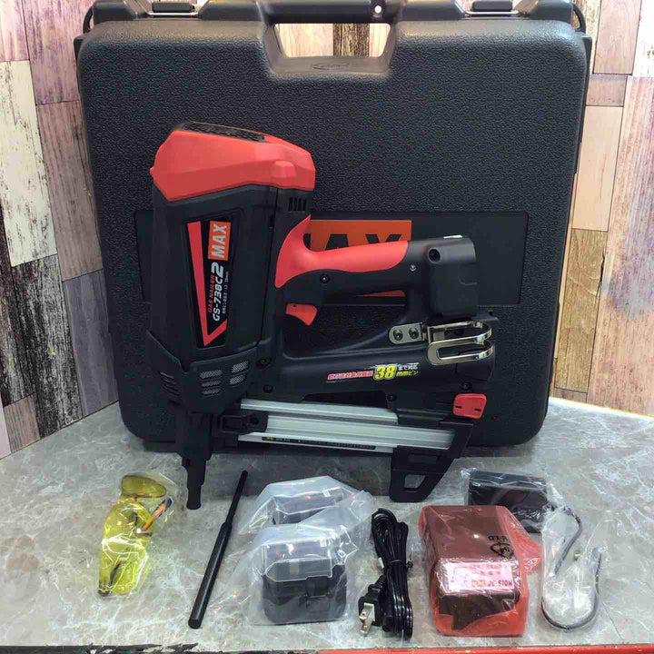 ★マックス(MAX) ガスネイラ GS-738C2 電池パック2個・充電器つき【八潮店】