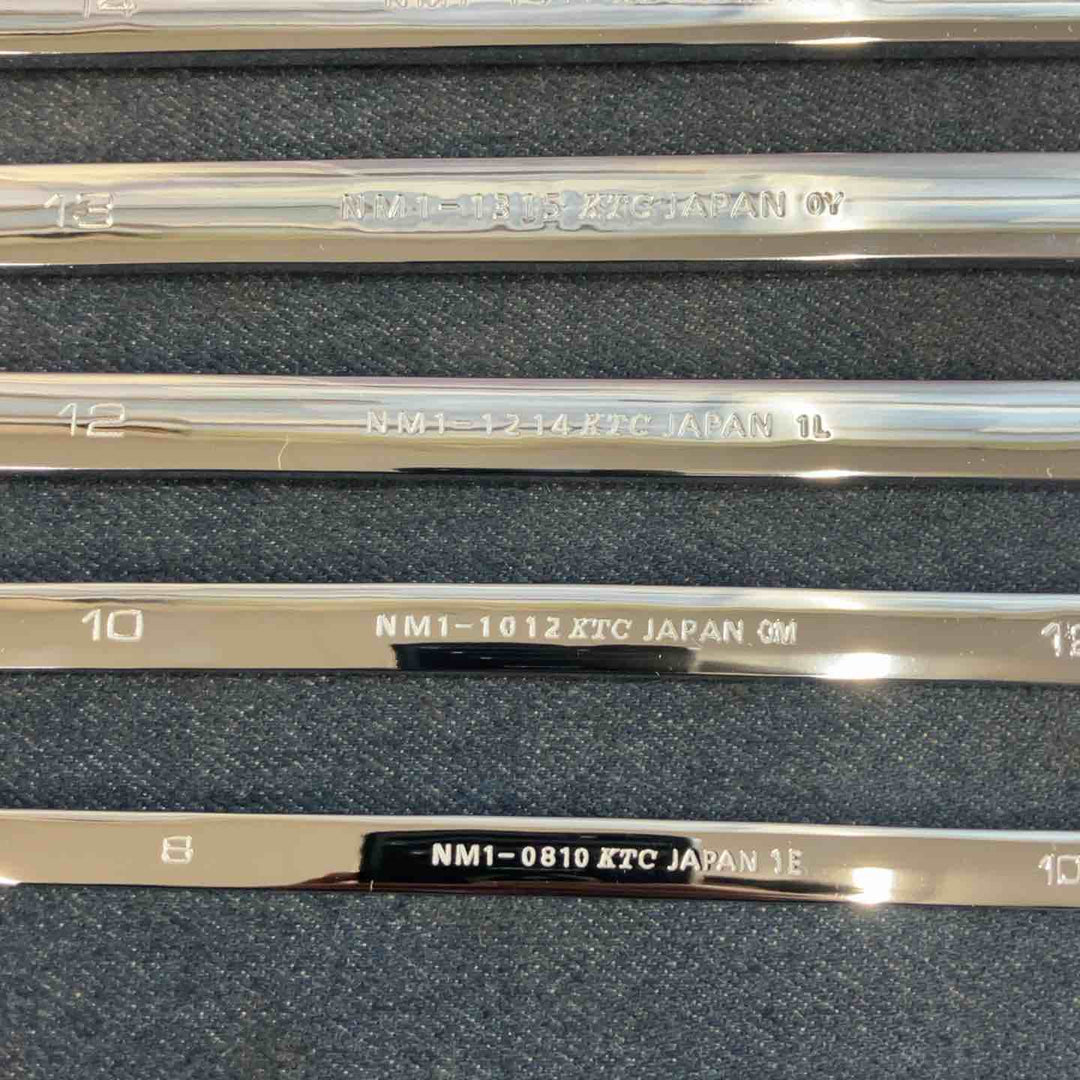 KTC ネプロス めがねレンチ NM1-0810,1012,1214,1315,1417,1618,1719,2224 8本セット【八潮店】