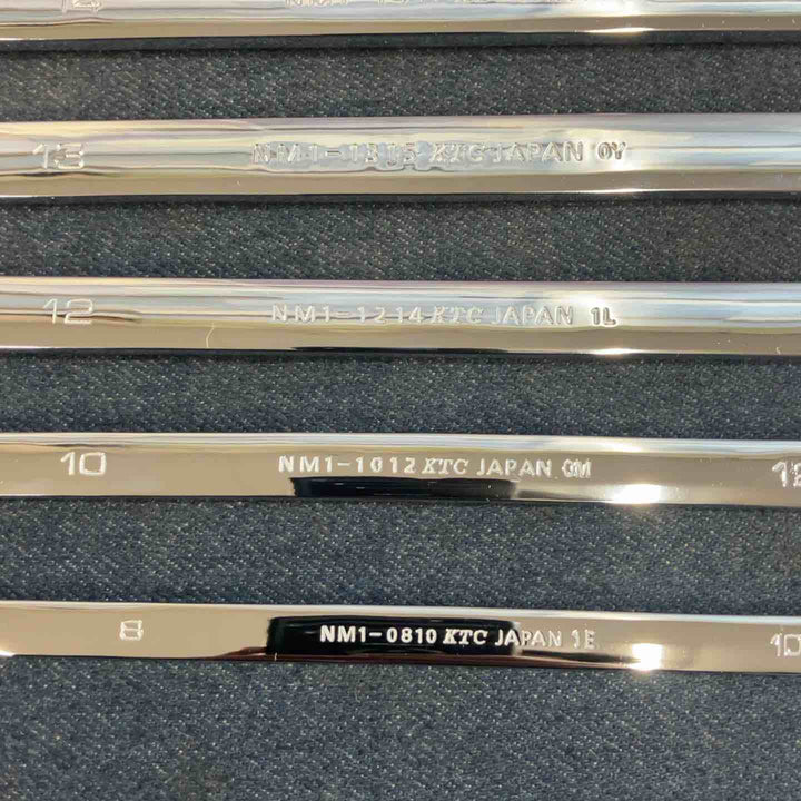 KTC ネプロス めがねレンチ NM1-0810,1012,1214,1315,1417,1618,1719,2224 8本セット【八潮店】