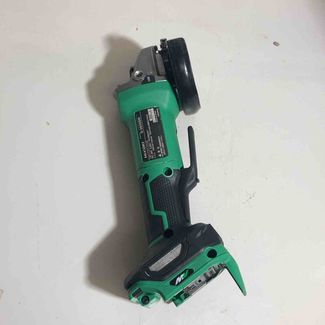 ★ハイコーキ(HIKOKI ※旧:日立工機) 100mmコードレスディスクグラインダ G3610DD(NN)　本体のみ、36V対応【戸田店】