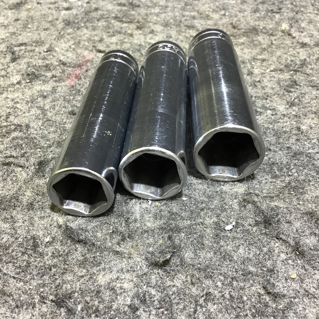 【中古】 KTC 1/2" ディープソケットセット 17、19、21mm 3点セット 【桶川店】