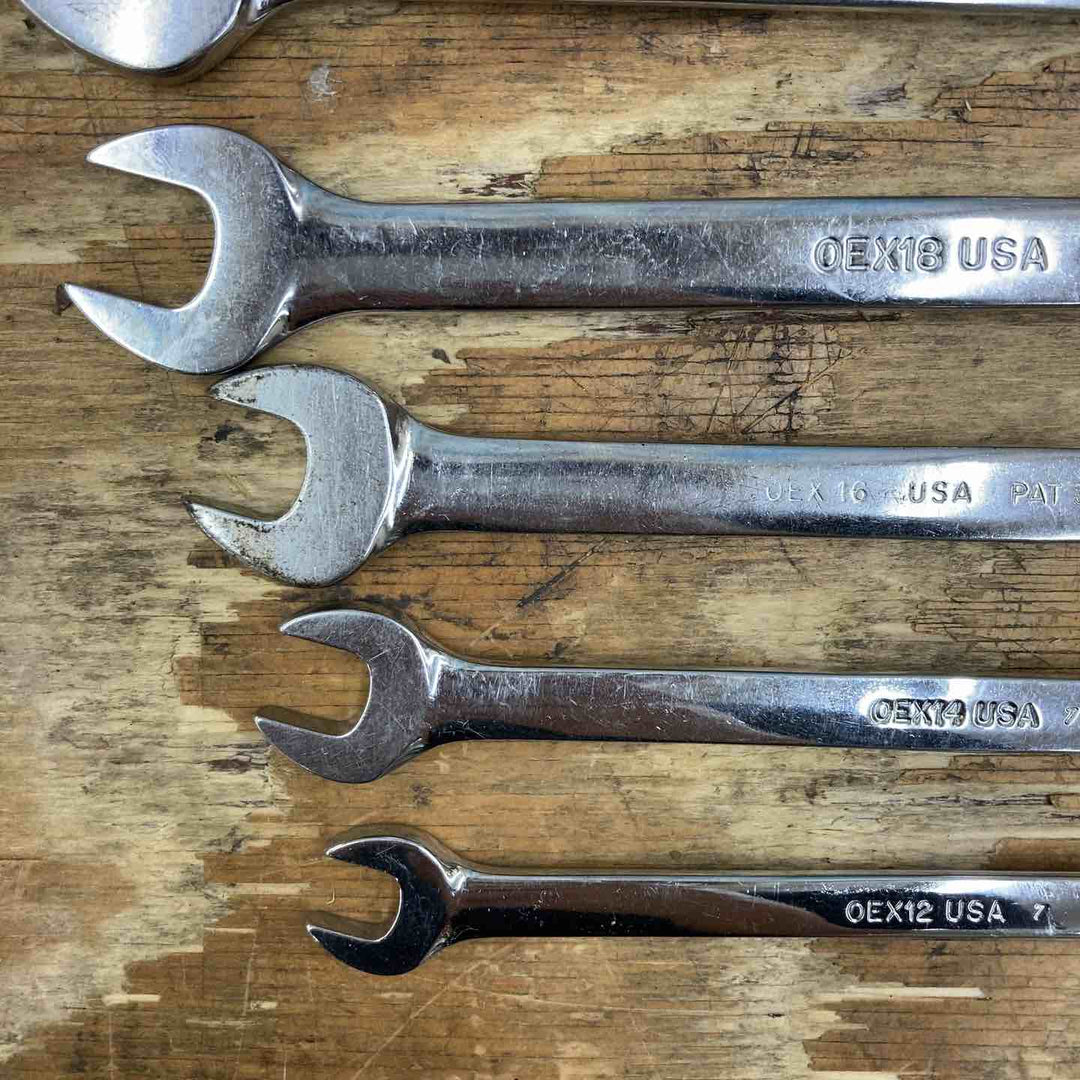 【中古品】▲スナップオン(Snap-on) コンビネーションレンチ 8本セット OEX28/24/22/20/18/16/14/12 旧ロゴ【柏店】