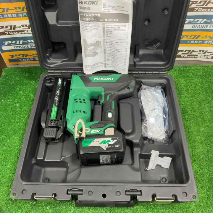 ★ハイコーキ(HIKOKI ※旧:日立工機) コードレスタッカー N3604DJ(XP)【草加店】