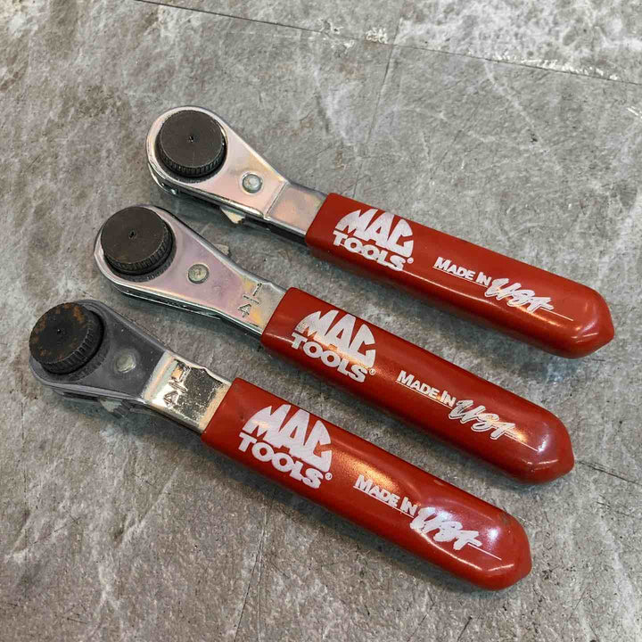 【中古品】マックツール/MACTOOLS 1/4 ミニビットラチェット　3本セット BW722【八潮店】