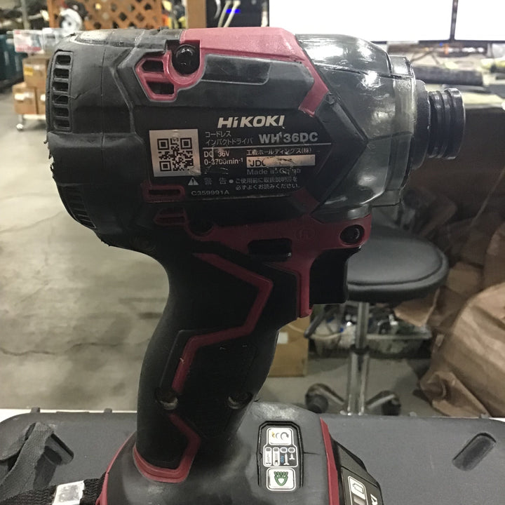 ★ハイコーキ(HIKOKI ※旧:日立工機) コードレスインパクトドライバー WH36DC(2XPR)【川口店】