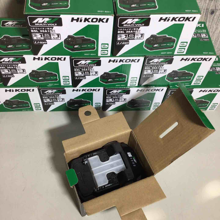 【未使用品】 ハイコーキ HIKOKI 日立 リチウムイオンバッテリー 36V/2.5Ah BSL36A18X 10個 バッテリー 純正 純正品 マルチボルト 36V 【戸田店】