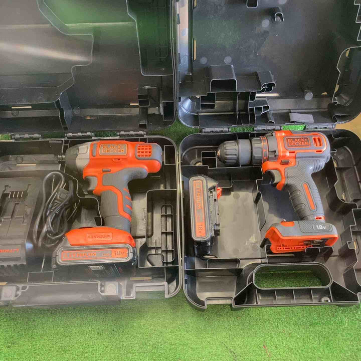 ブラックアンドデッカー(BLACK+DECKER) 18Vインパクトドライバー・ドリルドライバー　BPCI18とBDCDD186K　【町田店】