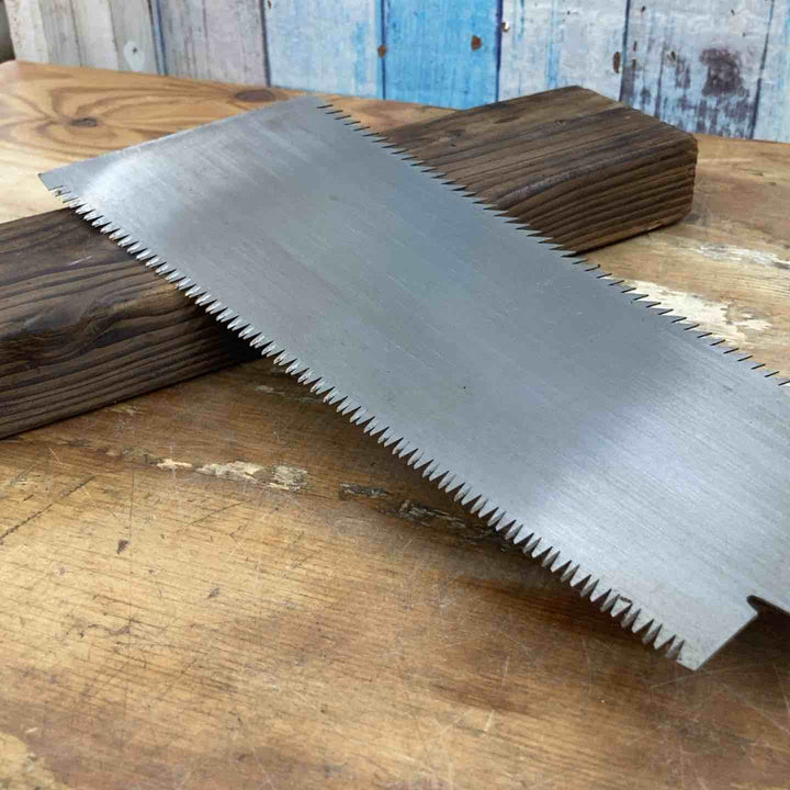 【中古品】　「宮野鉄次郎」銘有 両刃鋸 刃長約300mm 和工具 大工道具【柏店】