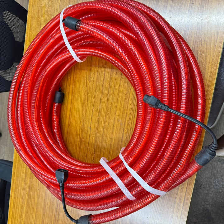【中古】 ソーラーLEDチューブ 4点セット 4巻 コントローラ4機 駐車場 現場 安全 夜間点灯 保安灯 【桶川店】