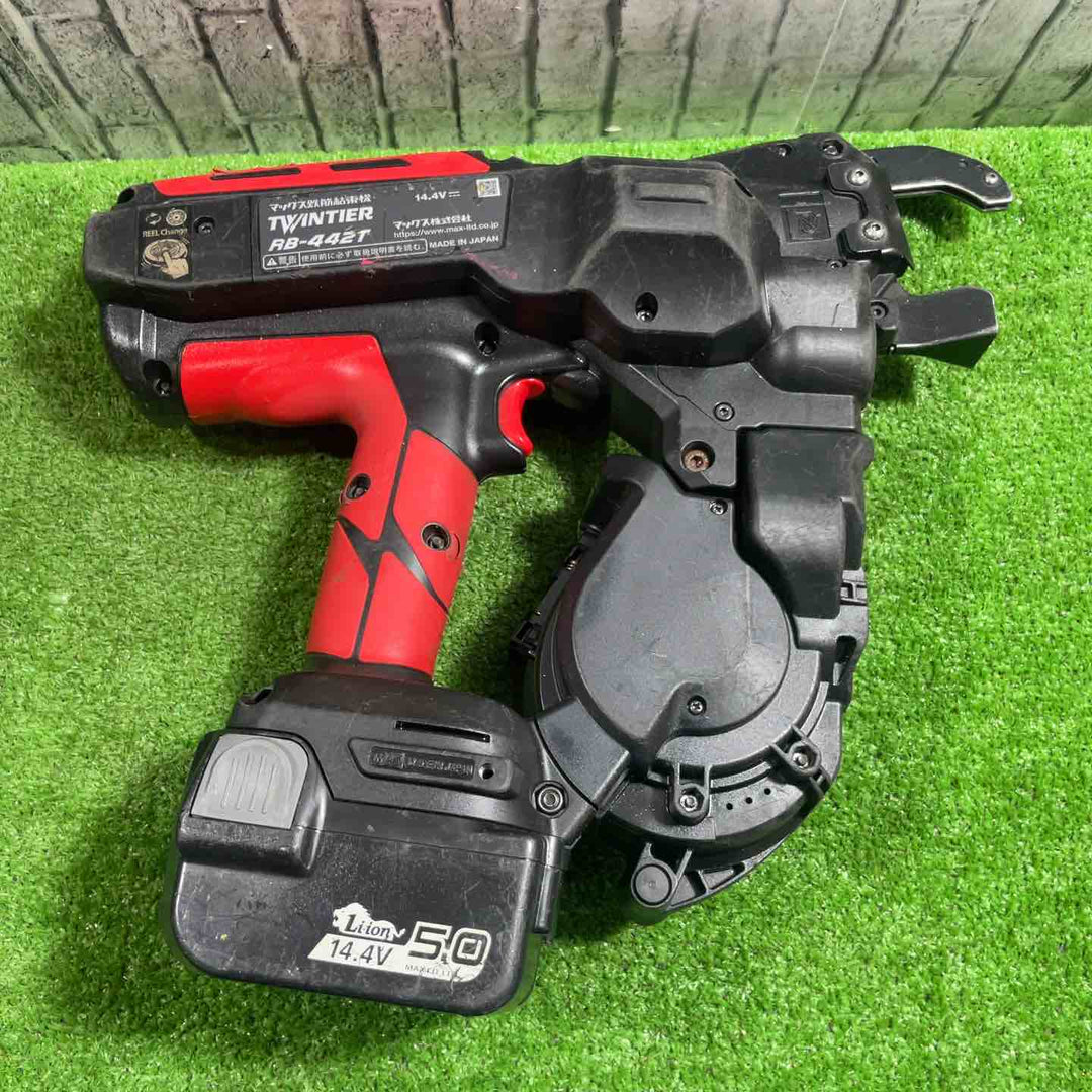 ★マックス(MAX) 鉄筋結束機 ツインタイア RB-442T-B2C/1450A ワイヤー二個付き フルセット 動作確認済み【川口店】