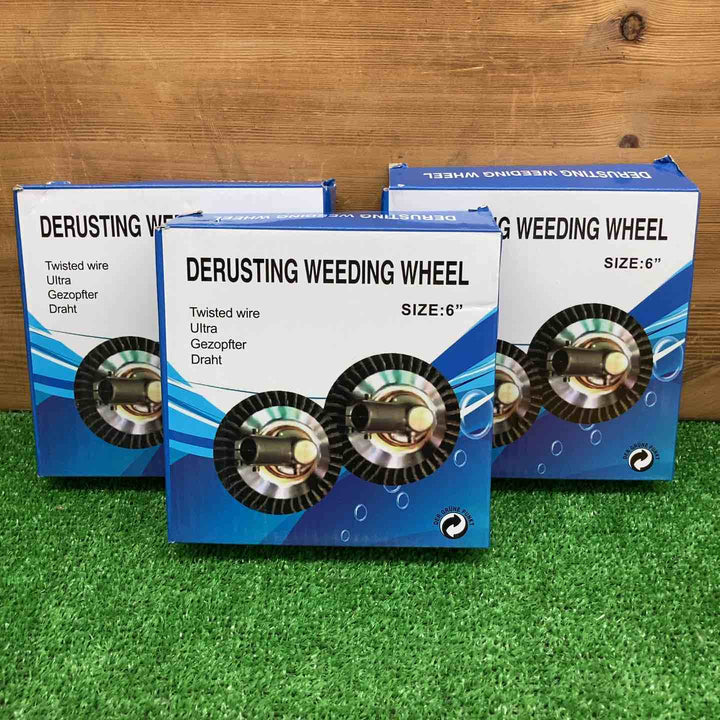 【未使用・現状品】 6インチ スチールワイヤーブラシ ＊3個セット 【鴻巣店】