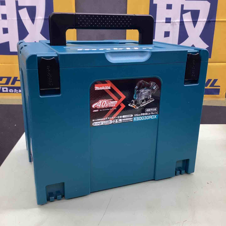 ★マキタ(makita) コードレス防じん丸ノコ 40V フルセット マキタブルー 125㎜ KS003GRDX【越谷店】