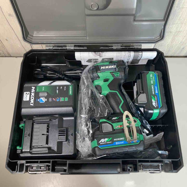 ▼ハイコーキ(HIKOKI ※旧:日立工機) コードレスインパクトドライバ アグレッシブグリーン WH36DD(2XHLSZ)2台セット【戸田店】