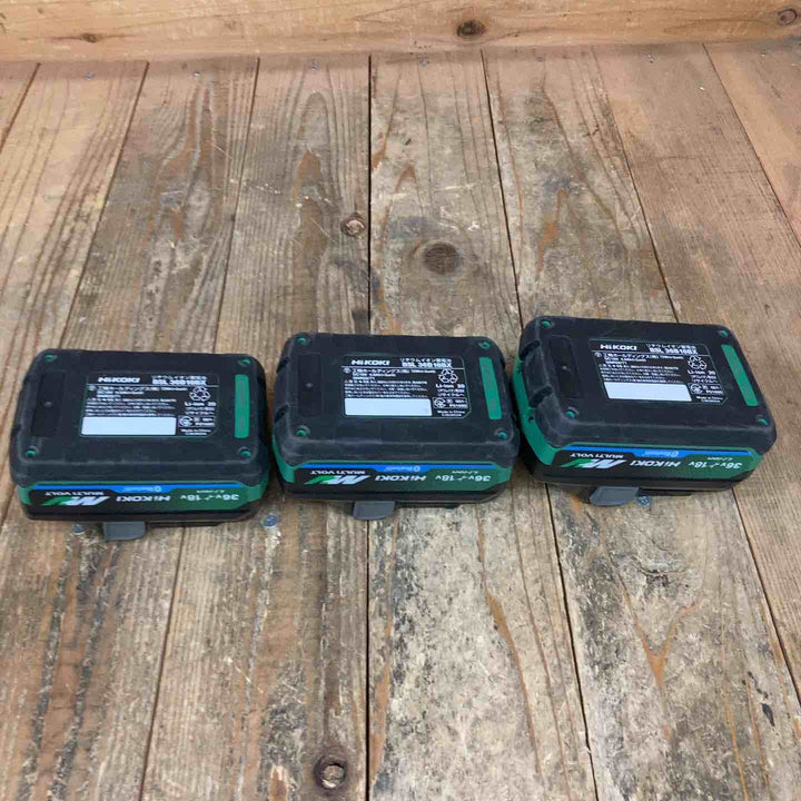 ハイコーキ(HIKOKI ※旧:日立工機) リチウムイオンバッテリー 36V/4.0Ah 18V8.0Ah BSL36B18BX 中古 計3点【所沢店】
