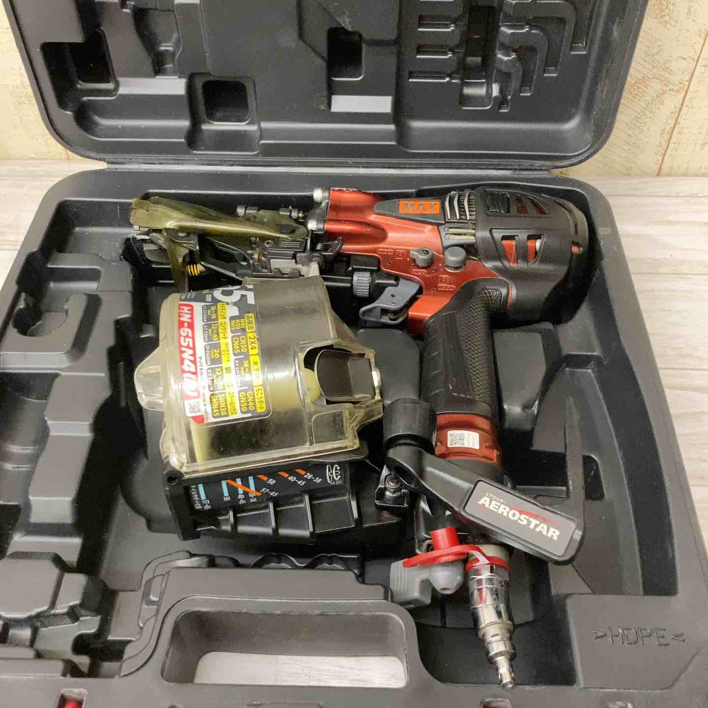 ☆マックス(MAX) 高圧エア釘打ち機 HN-65N4(D)-R【柏店】 – アクト