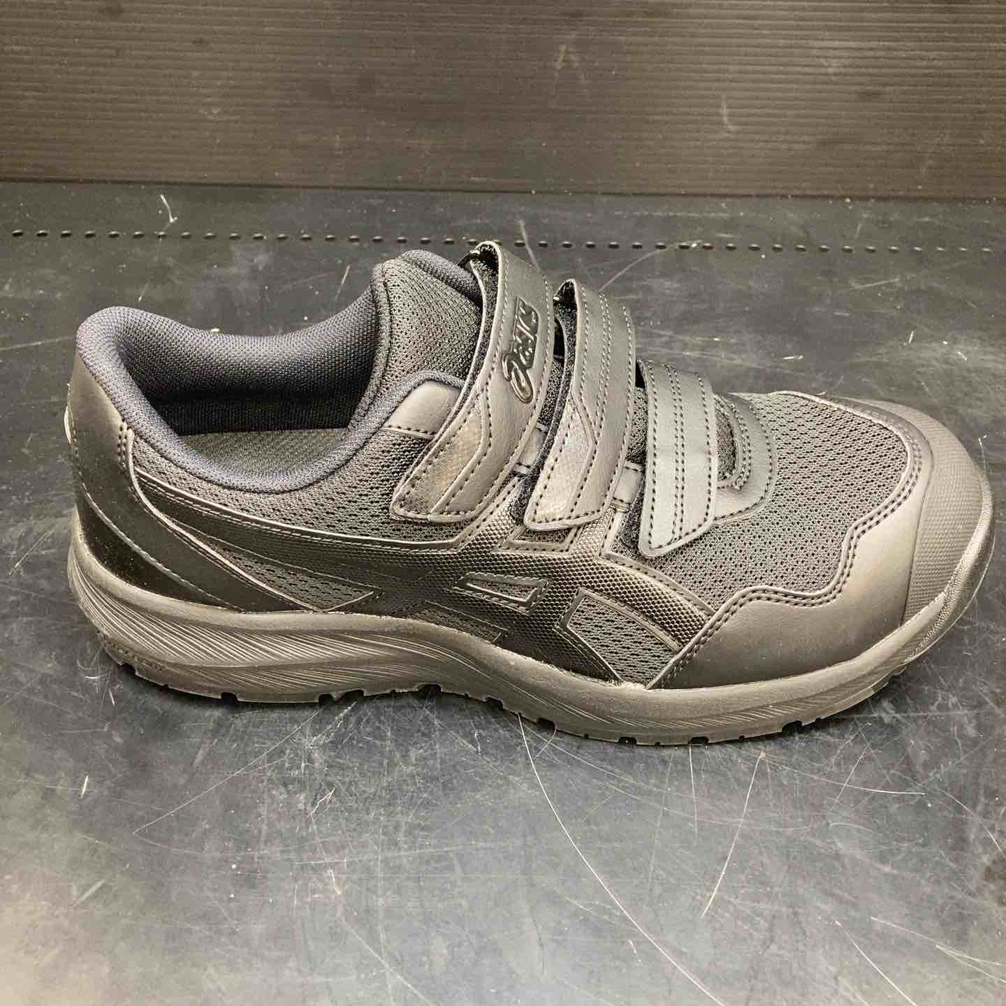 温*ご様 ラスト１点　新品　未使用　アシックス 　ウィンジョブ CP215 25 アシックス ASICS ウィンジョブCP215 ブラック×ブラック 25.0CM