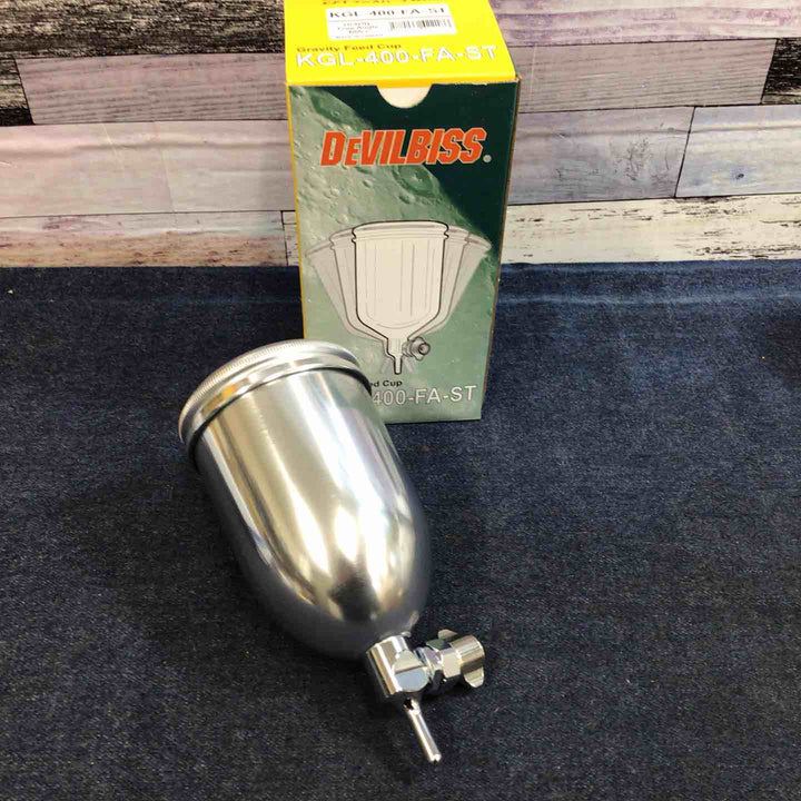 【未使用品】DEVILBISS デビルビス 1.8mm口径 スプレーガン 【塗料カップ + 手元エアバルブ + LEDライト】 セット品【八潮店】