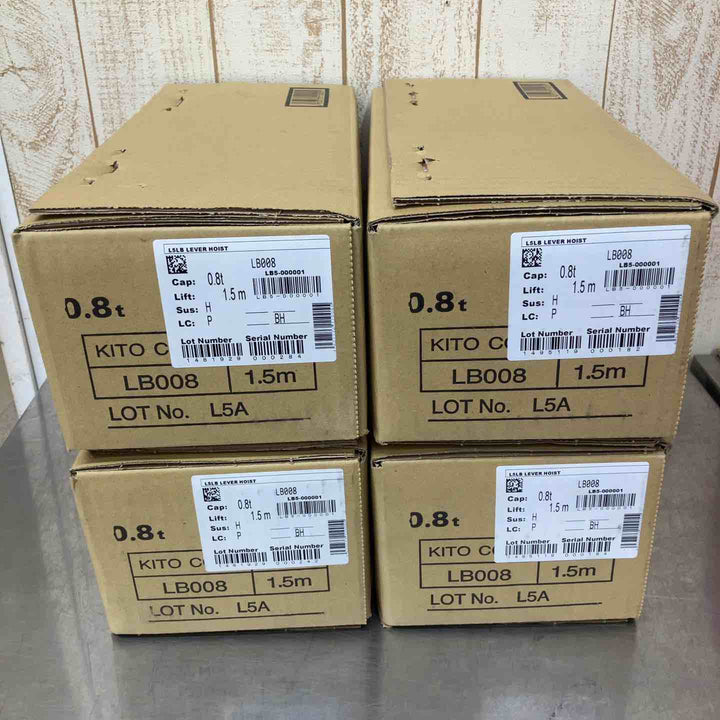 【未使用品】KITO キトー レバーブロック LB008 未開封4台セット まとめ買い【柏店】