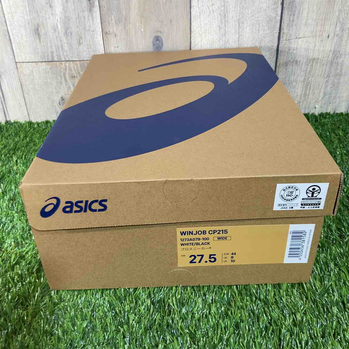 ◇[アシックス] ワークシューズ ウィンジョブ CP215 ホワイト/ブラック 27.5 cm 3E【戸田店】