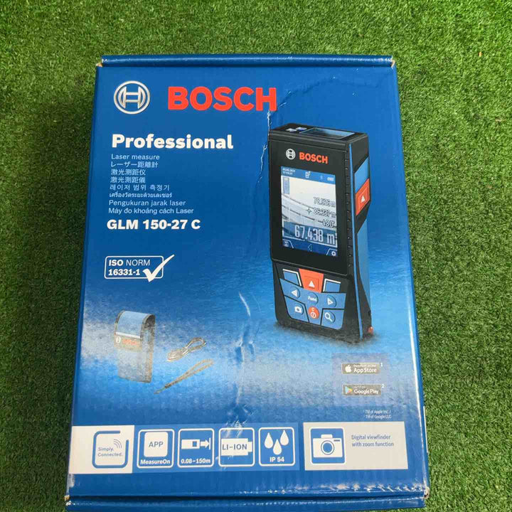 【未使用品】 ボッシュ (BOSCH) データ転送レーザー距離計 GLM150-27C 【藤沢店】