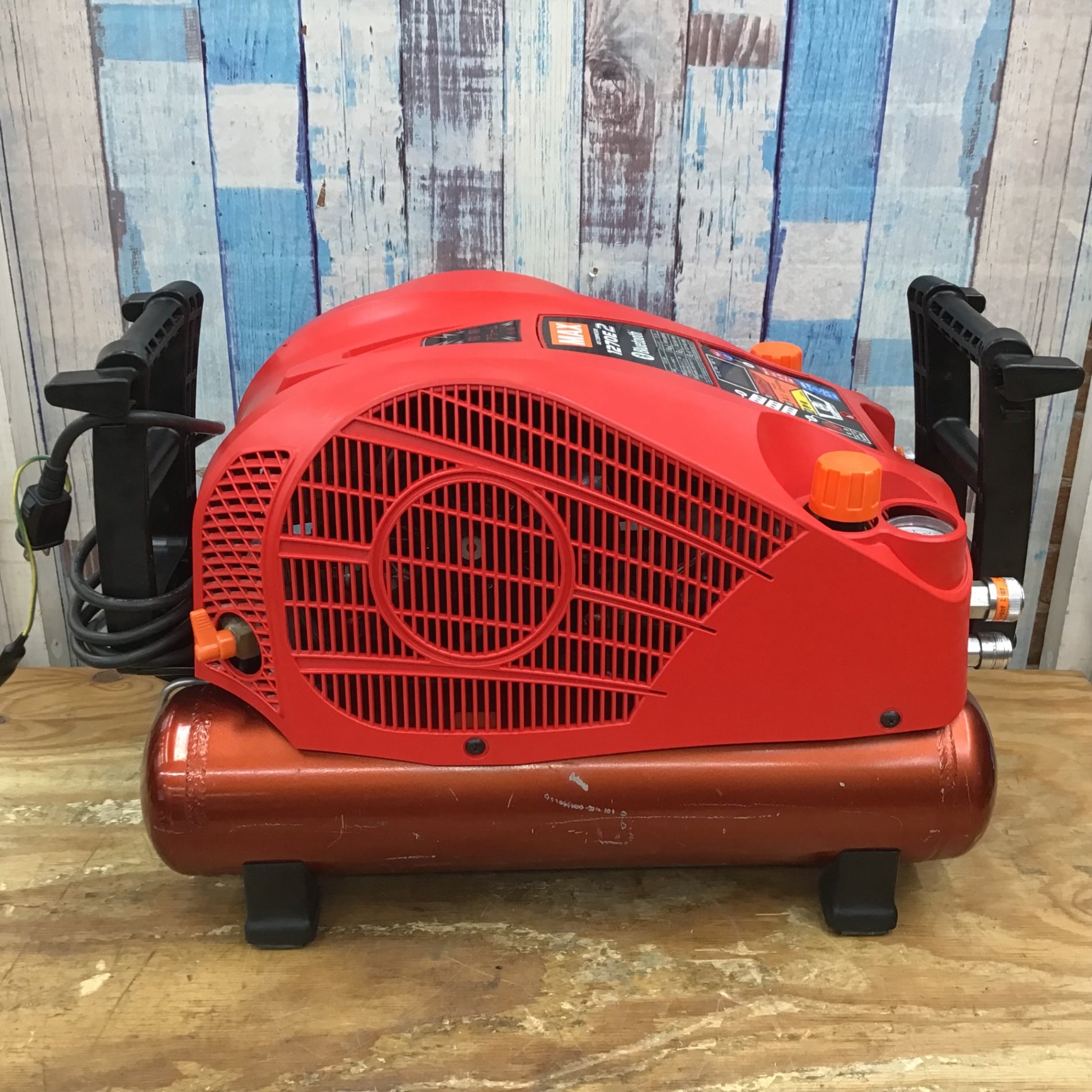 ☆マックス(MAX) 高圧専用エアコンプレッサー AK-HH1270E2_レッド【柏