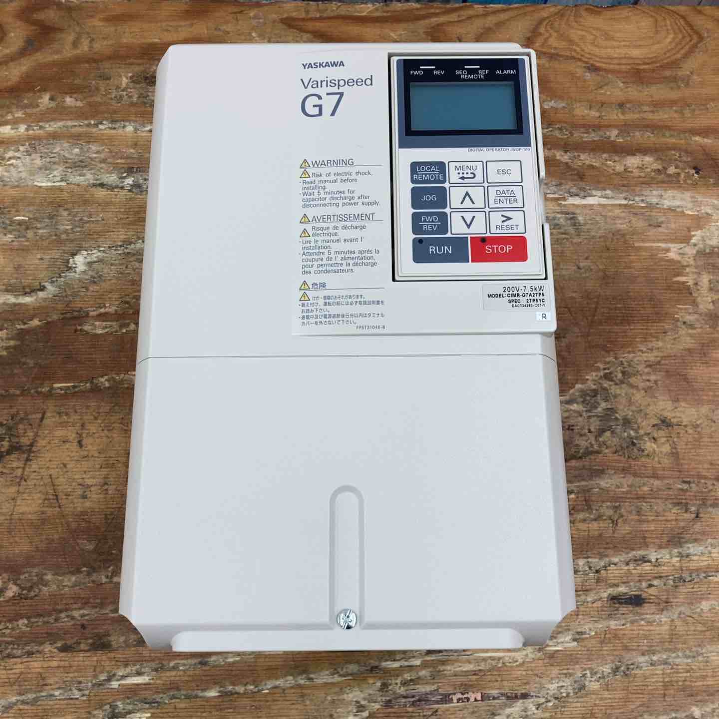 ▼YASKAWA 安川電機 Varispeed G7 CIMR-G7A25P5 インバータ 2024年製【柏店】 ▽YASKAWA 安川電機 Varispeed G7 CIMR-G7A25P5 インバータ 2024年製