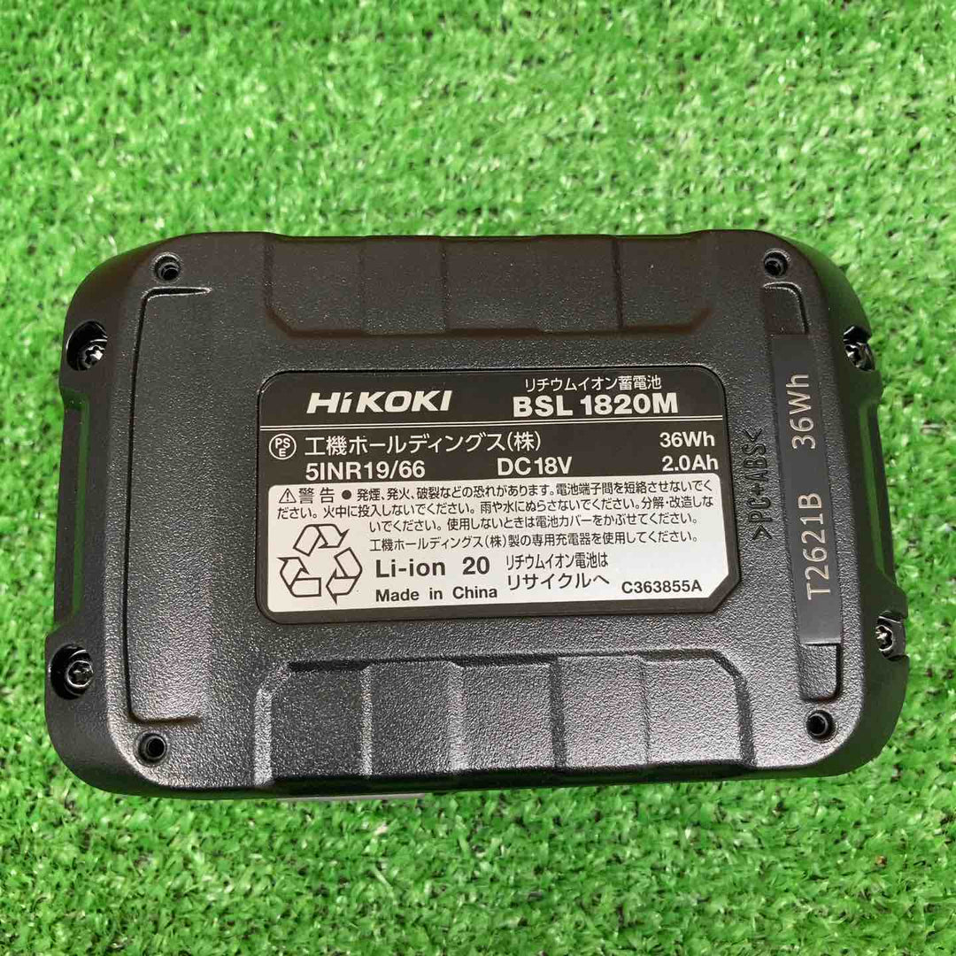 【未使用品】 ハイコーキ/HIKOKI ※旧:日立工機 リチウムイオンバッテリー 18V/2.0Ah BSL1820M 【鴻巣店】
