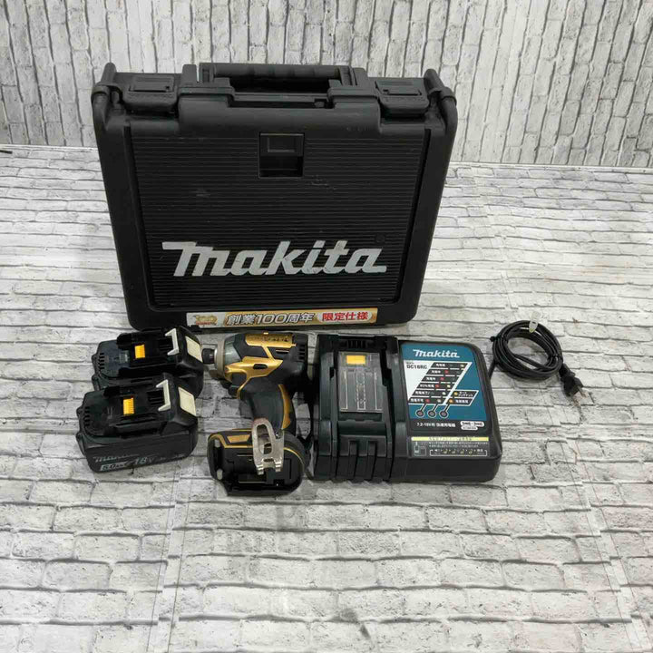 ◇マキタ(makita) コードレスインパクトドライバー 18V ゴールド TD148DSP1 (TD148DRTX) 100周年【川口店】