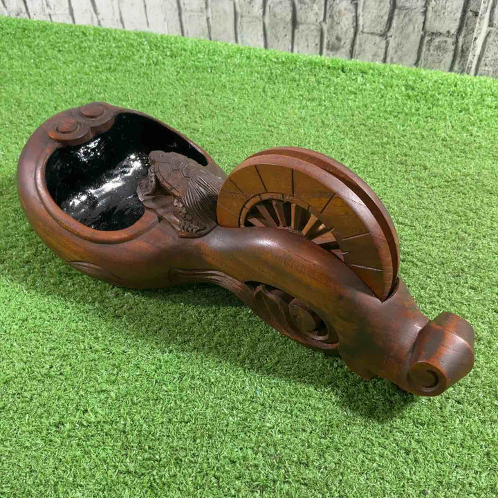 墨壺 墨つぼ 坪貞 亀 全長約260mm 【川口店】
