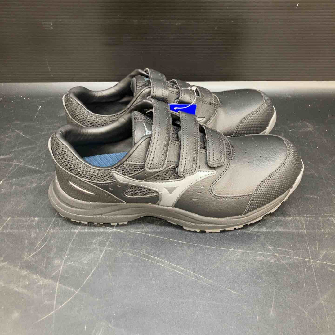 ミズノ 安全靴 オールマイティLS3 22L(ベルトタイプ) ブラック×シルバー F1GA260109 25.5cm【川越店】