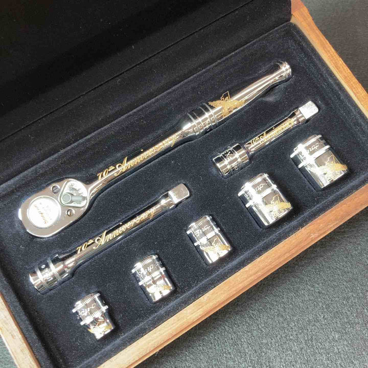 【中古美品】 Snap-on スナップオン 24k 3/8ラチェットセット 70周年記念 1987年 未使用長期保管品 【東大和店】
