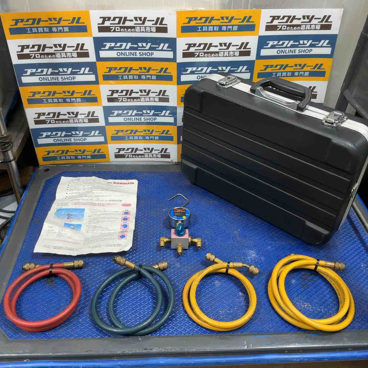 ROBINAIR ロビネア ゲージマニホールド GC64 動作未確認【草加店】