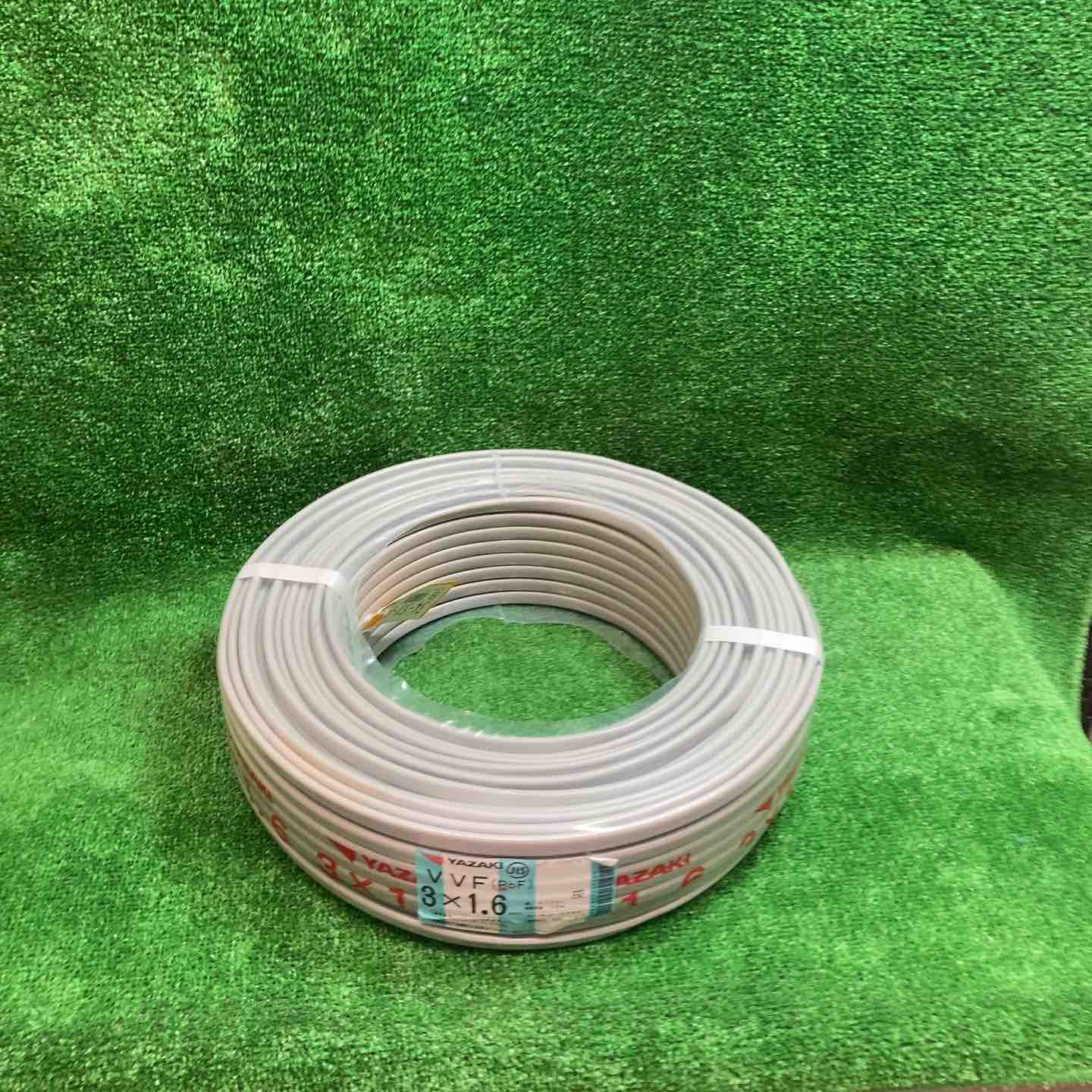 [1巻き売り]YAZAKI 3×1.6 VVF Fケーブル VVFケーブル3X1.6mm VVFケーブル 矢崎エナジーシステム 導体径