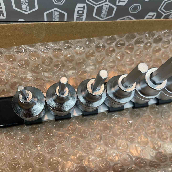 トネ(TONE) ヘキサゴンソケットセット(ホルダー付) 差込角12.7mm(1/2") HH410 内容10点【八潮店】