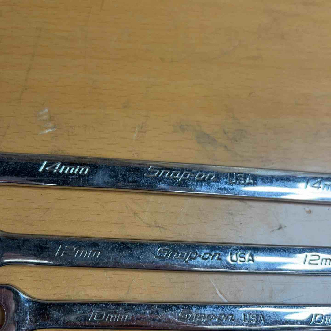 Snap-on スナップオン　オープンエンドスピードレンチ　SRSM10/SRSM12/SRSM14　3個 【越谷店】