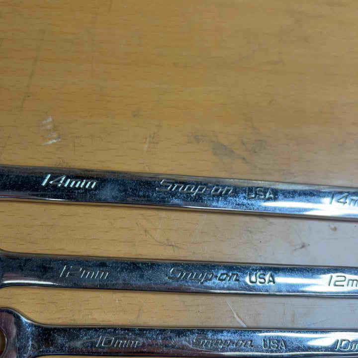 Snap-on スナップオン　オープンエンドスピードレンチ　SRSM10/SRSM12/SRSM14　3個 【越谷店】