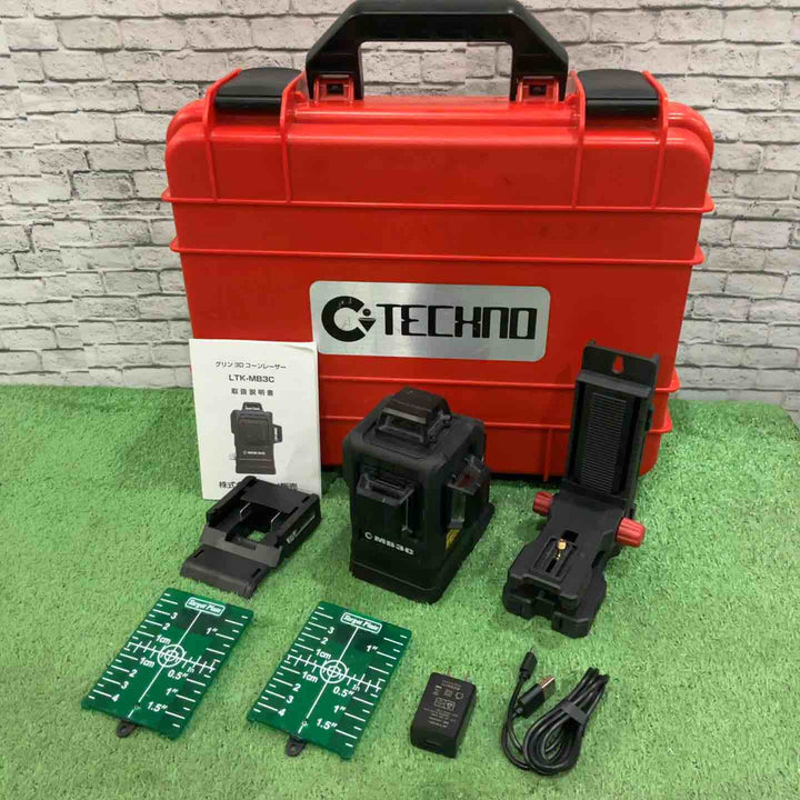 ◇グリーンレーザー墨出し器 テクノ LTK-MB3C【川口店】