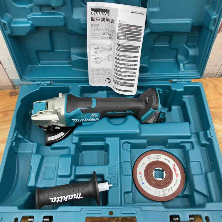 【未使用品】★マキタ(makita) 125mmコードレスディスクグラインダ GA520DZ 18V 125mm X-LOCK 本体のみ【柏店】