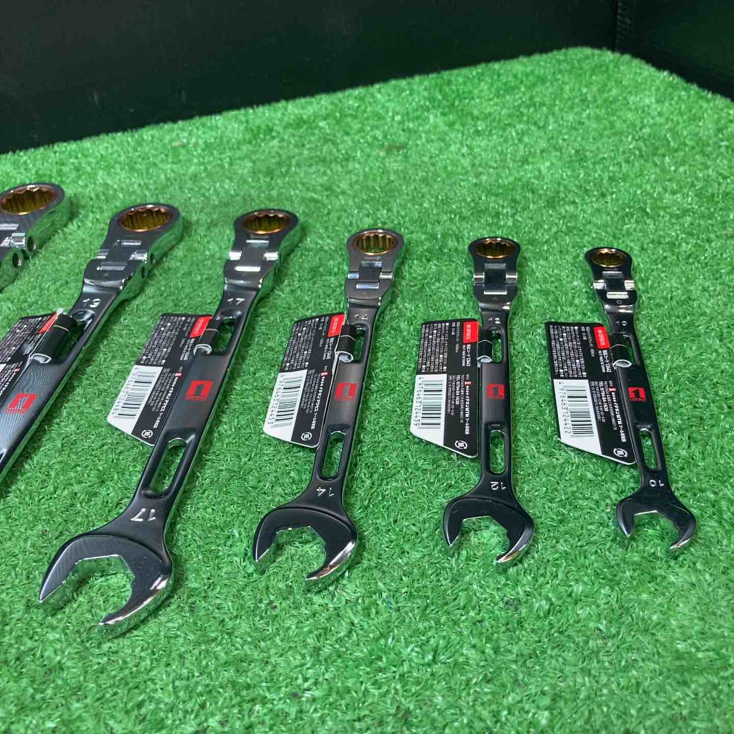 マストツール MUSTTOOL メカレンチ 10本セット フレキシブルタイプ コンビネーションレンチ ギアレンチ【リライズ野田愛宕店】【店頭取引限定】【未使用】管理番号：IT6I6N5D4L9K イチネンMTM（MUSTTOOL） ダブルフレキ軽量ギアレンチ