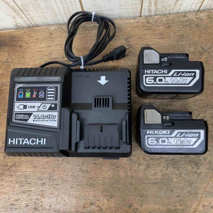 【中古品】★ハイコーキ(HIKOKI ※旧:日立工機) コードレスインパクトドライバー WH14DDL2(2LYPK)(B) 14V フルセット【柏店】