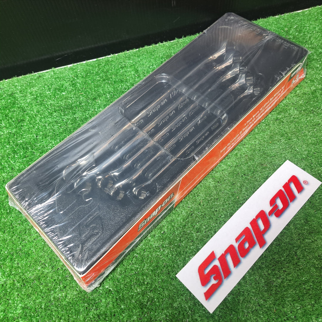 ◇スナップオン  Snap-on メガネレンチ 5ピースセット ミリサイズ オフセット10° スタンダードハンドル XBM605A【岩槻店】