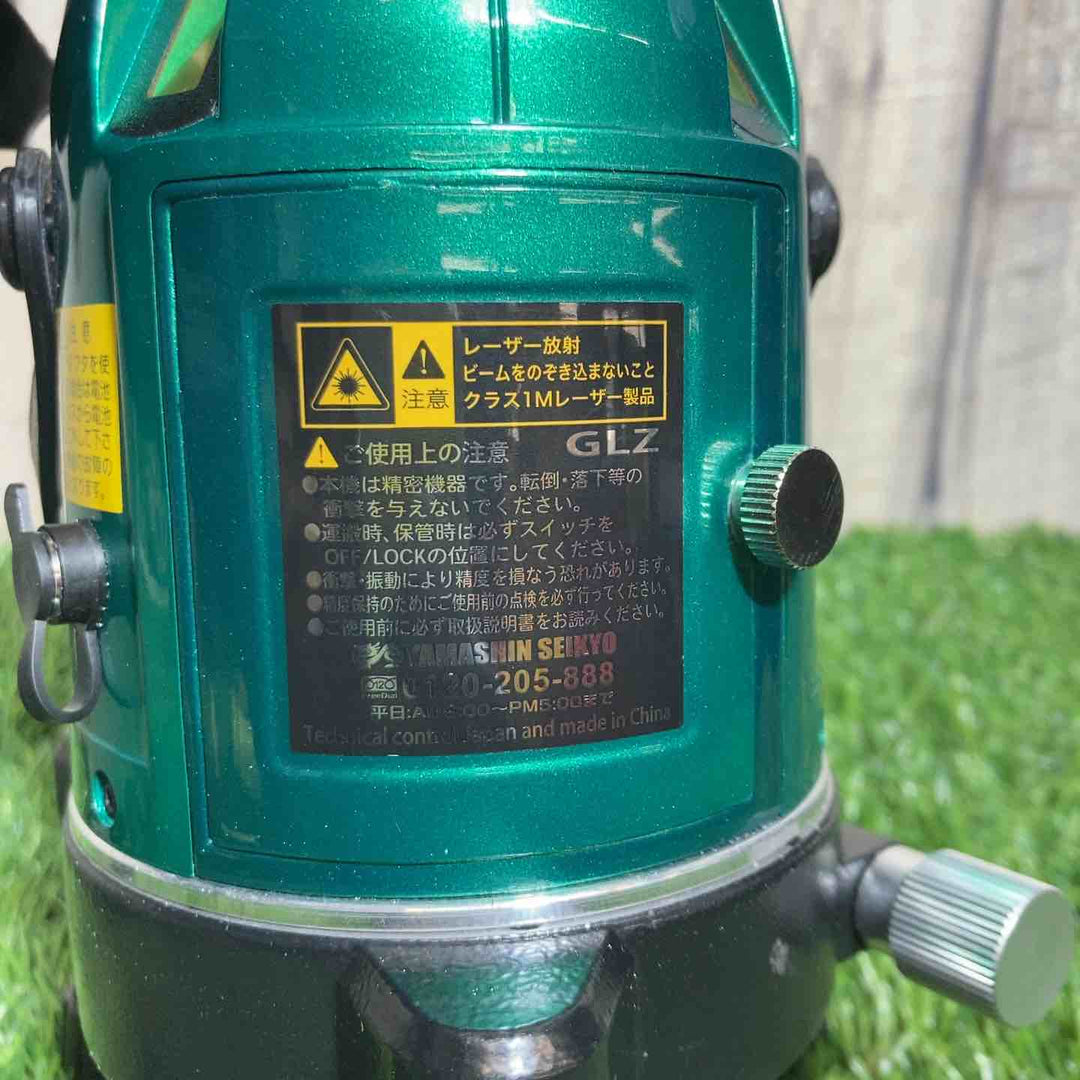 ◇山真製鋸(YAMASHIN)グリーンレーザー墨出し器 GLZ-4+たち線・水平ライン・大矩ライン・地墨ポイント【戸田店】