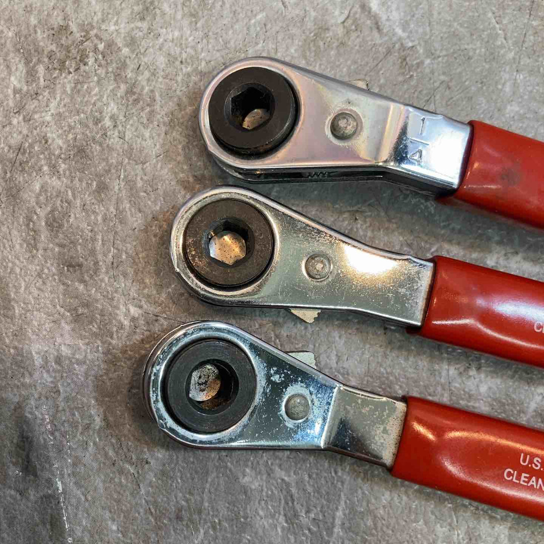 【中古品】マックツール/MACTOOLS 1/4 ミニビットラチェット　3本セット BW722【八潮店】