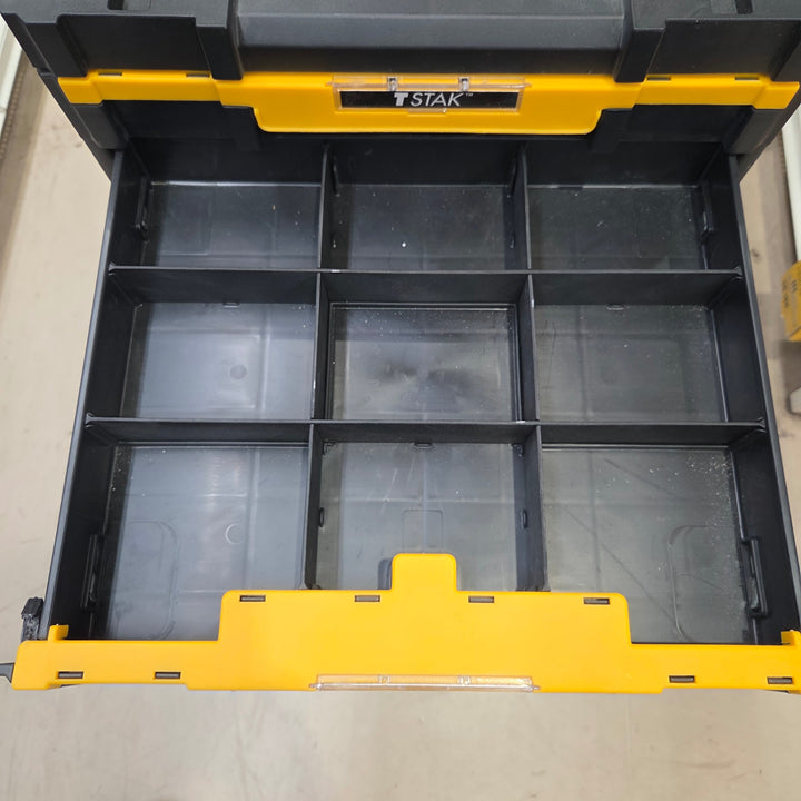 デウォルト(DEWALT) TSTAK モバイルツールボックス キャリータイヤ付き 工具箱 収納ケース ツールボックス 運びやすい 積み重ね収納 DWST83347-1【町田店】