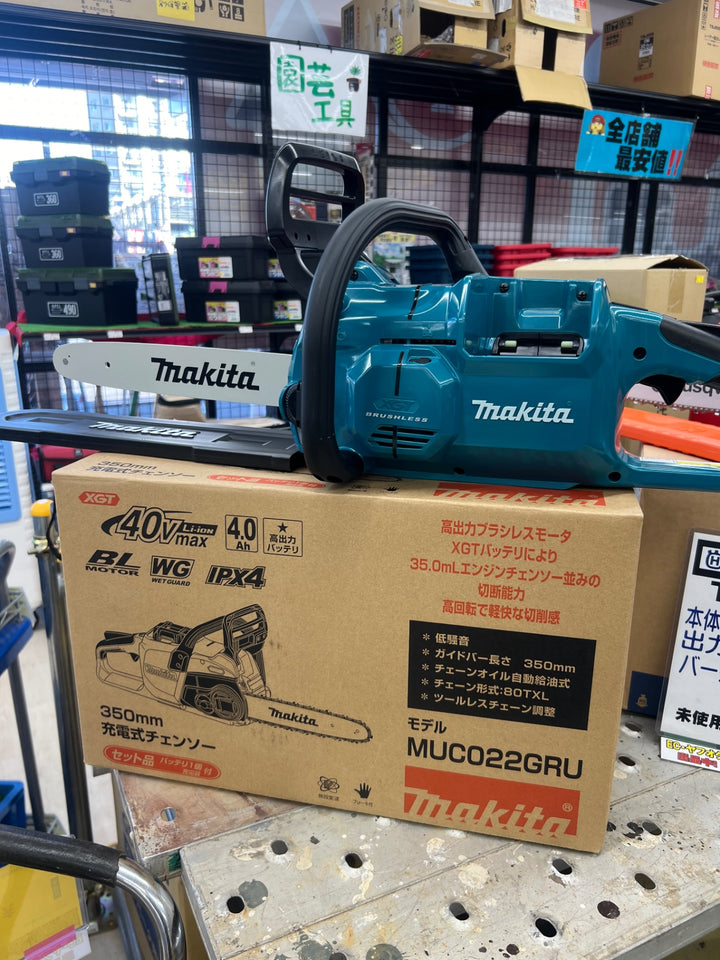 ★マキタ(makita) コードレスチェンソー 40V MUC022GRU 350mm バッテリー・充電器付き【川越店】