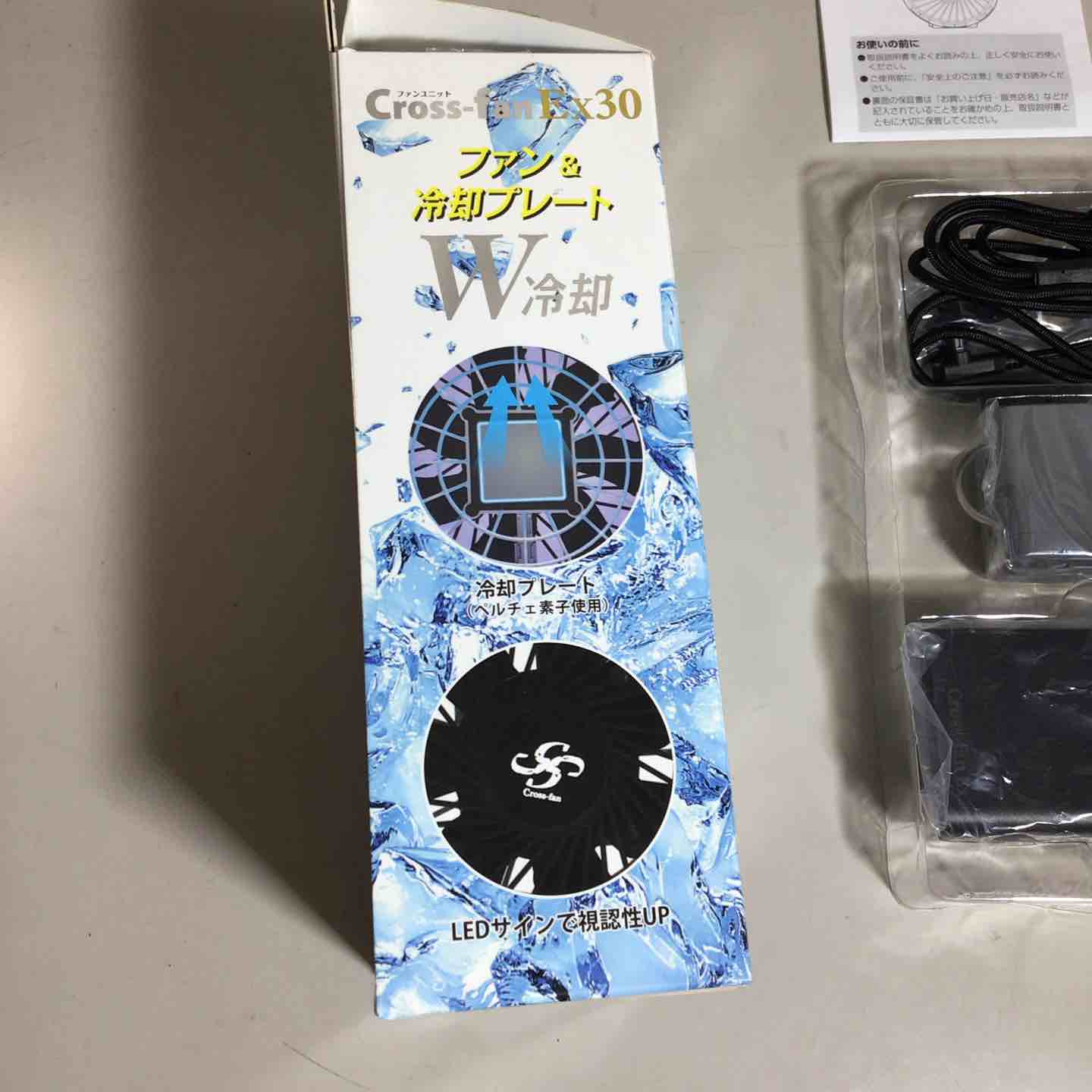 クロスファンEX30 ペルチェプレート付き　空調ファンセット Cross fan EX30 クロスファンEX30 ペルチェプレート付き 空調ファン