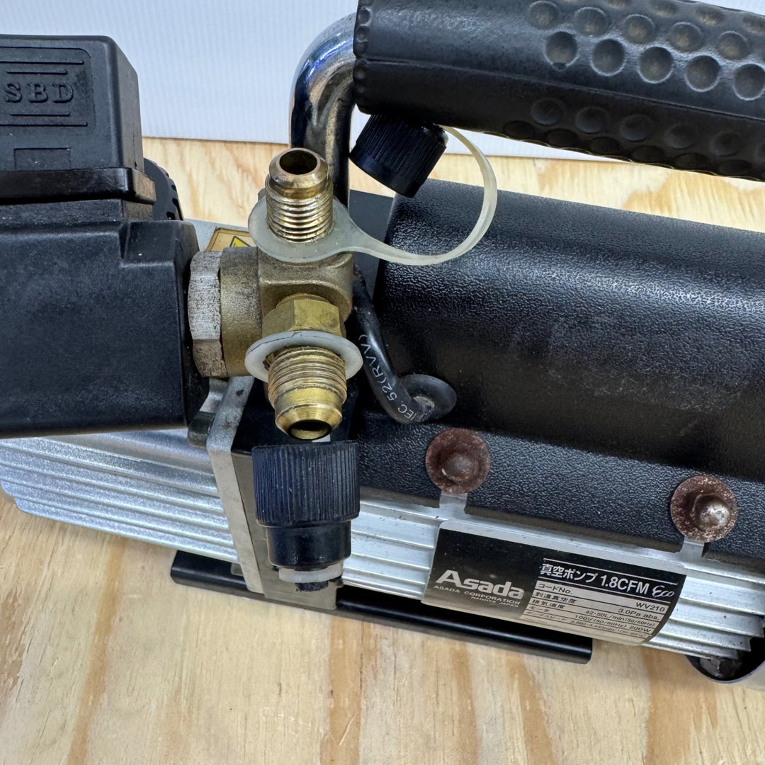 【中古品】アサダ(ASADA) 真空ポンプ WV210 1.8CFM Eco【電材館越谷店】